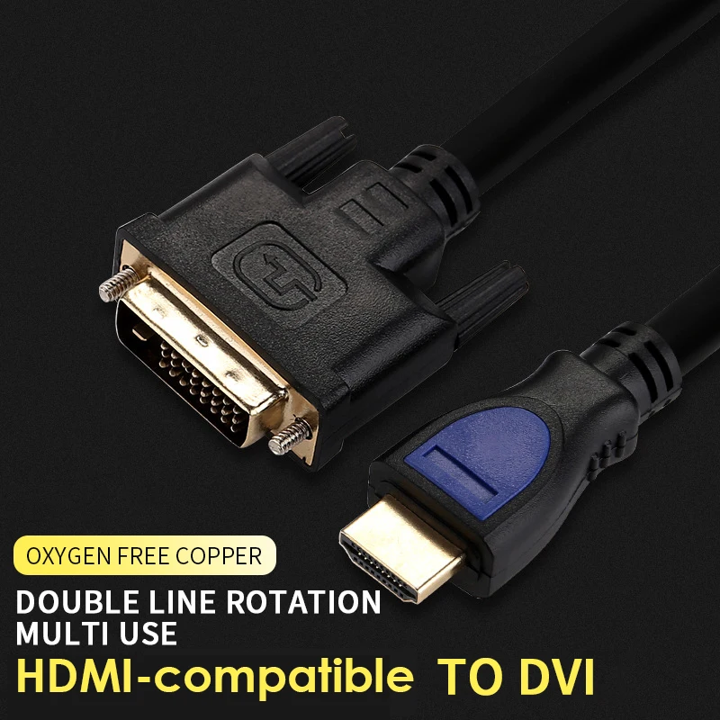 DVI D 24 + 1 Pin адаптер Кабели 1080P 3D HDMI Совместимость с кабель для LCD DVD HDTV XBOX