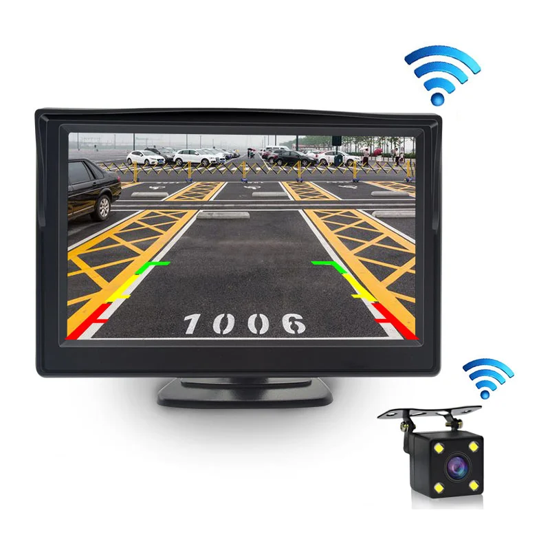 Автомобильная камера заднего вида с Wi-Fi беспроводной комплект подключения