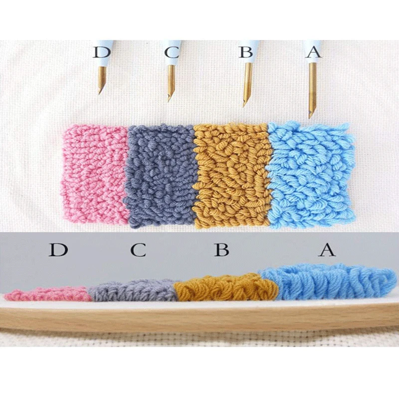 Набор для вышивания иглой с изображением мультяшного кота кольцом шерстяная