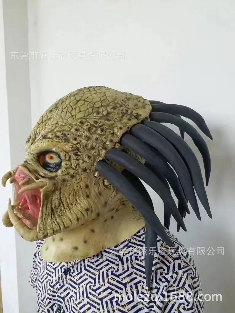Predator mask HALLOWEEN Horror zombie devil latex cosplay festival holiday | Дом и сад