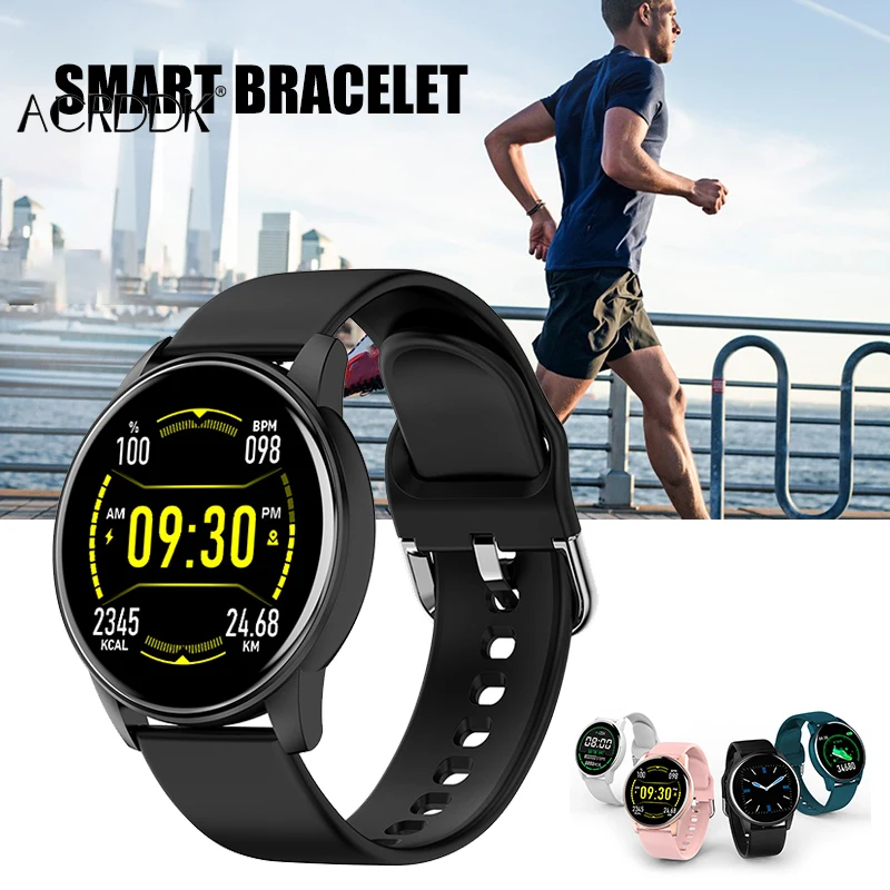 

Smart Bluetooth-Compatible Watch with Monitor for Heart Rate Blood Oxygen & Sleeps Large Dial Waterproof Sport Watch DF