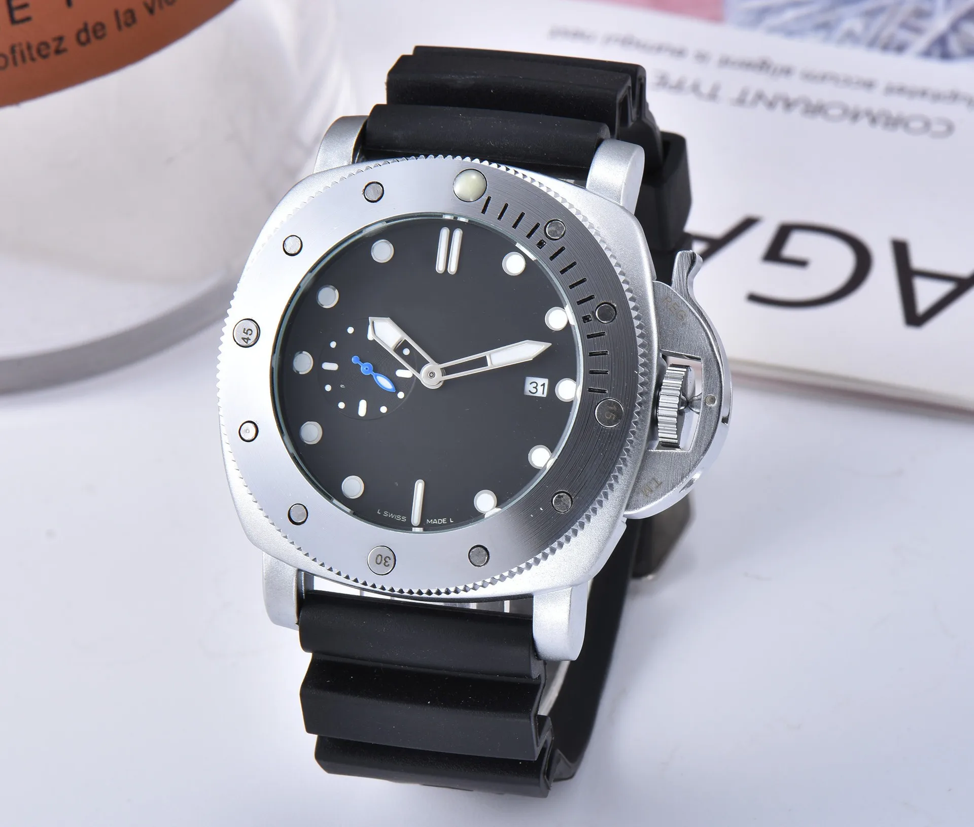 

Mechanical Men Watch automatic Luxury LUMINOR PAM00359 TOP brand high quality GMT fashion Wristwatch Sport Relogio Masculino