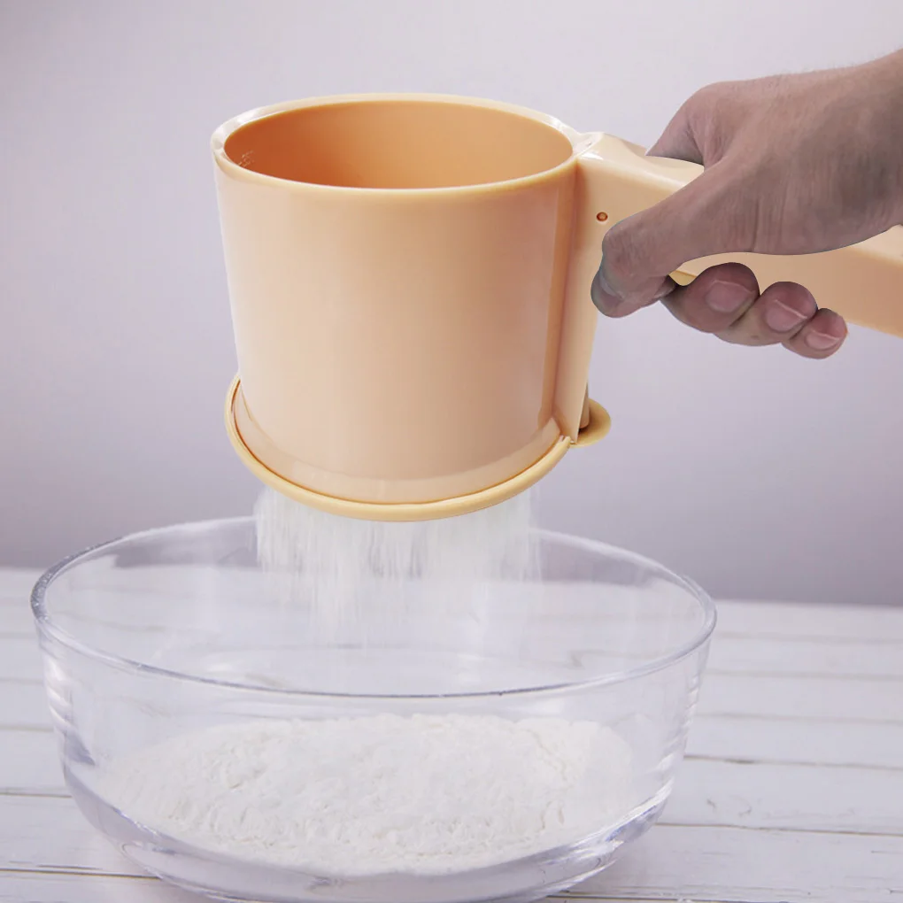 

350 мл ручное сито для муки ручное глазурь сито для сахара чашка из нержавеющей стали Сетчатое сито для домашней кухни инструмент для выпечки
