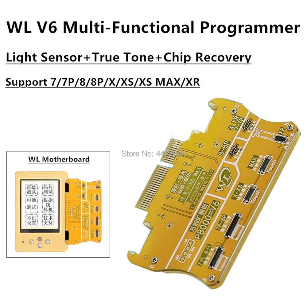 

WL V6 Photosensitive Original Color Programmer 7 8 plus X XS max XR 11pro max Touch Battery Repair Good as Qianli iCopy