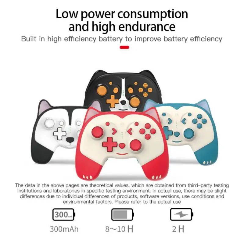 

Wireless Controller For Switch/Switch Lite Cute Professional Controller With Turbo Motion Vibration Adjustable Breathing Light