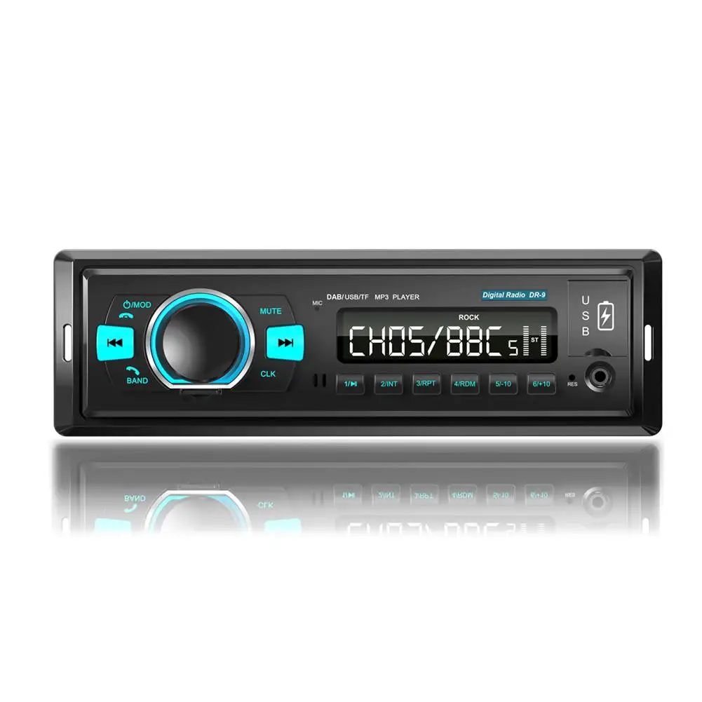 Автомобильный цифровой радиоприемник 1 Din с двумя USB MP3 плеер Bluetooth громкая связь