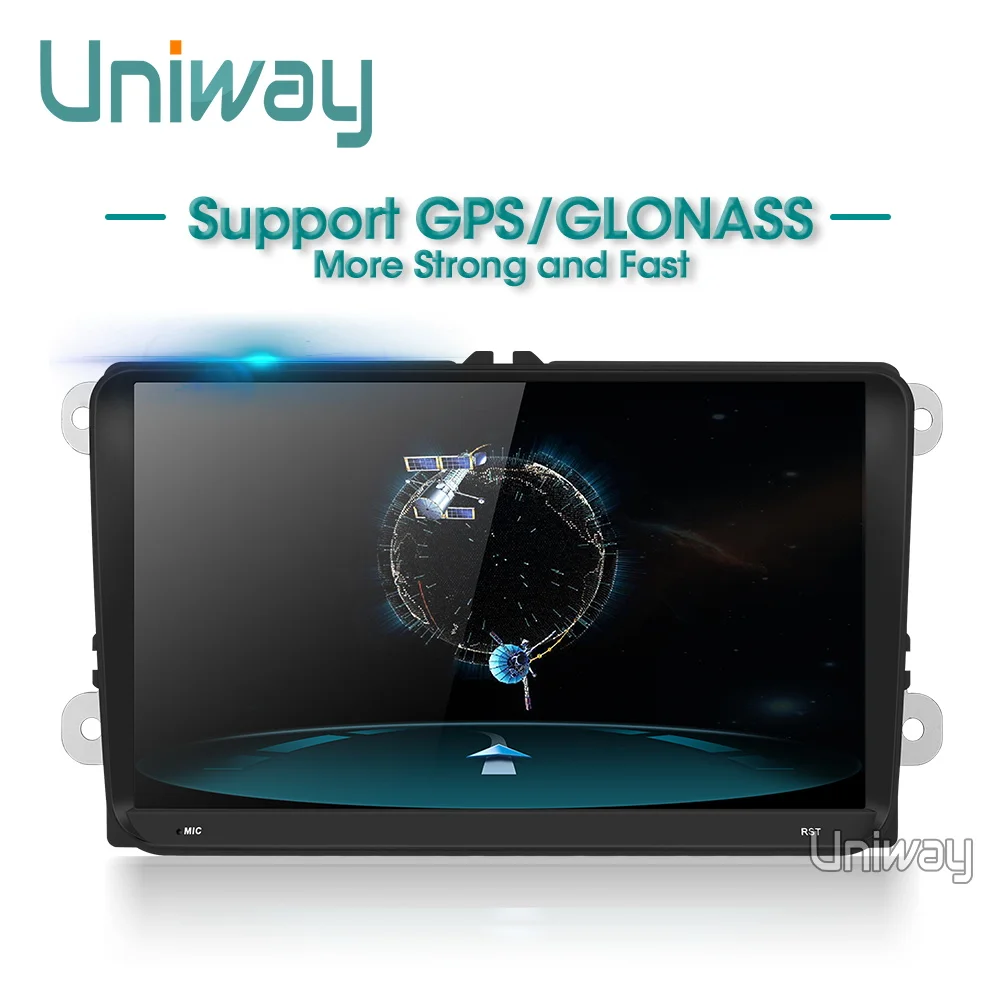 Uniway ADZ9071 android 8,1 автомобиль dvd для vw passat b7 b6 Гольф 5 Поло tiguan octavia rapid fabia с gps-навигации радио