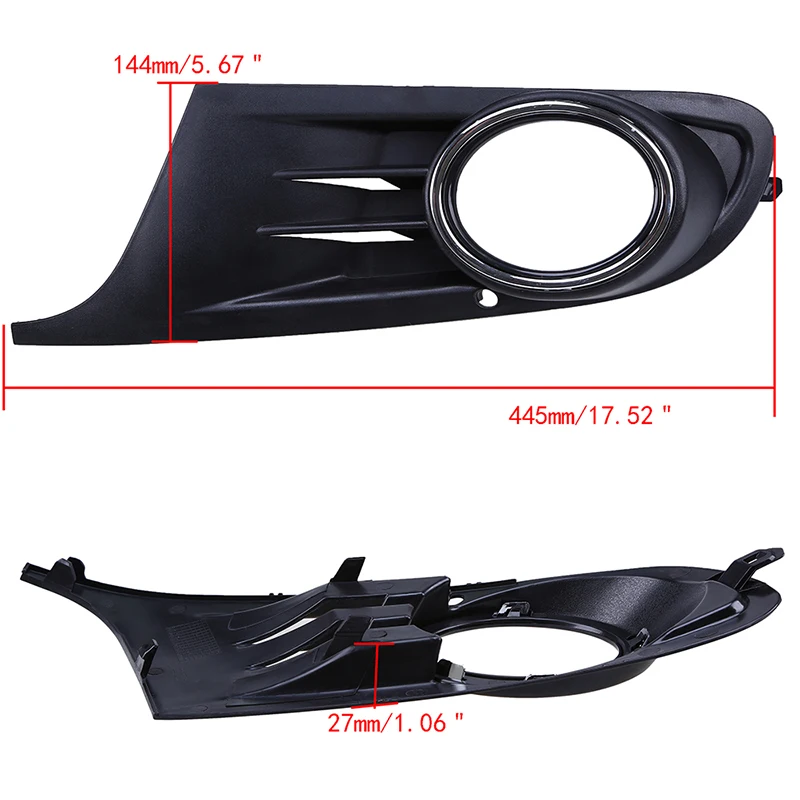 Posbay левый передний бампер для автомобиля Нижняя решетка противотуманный