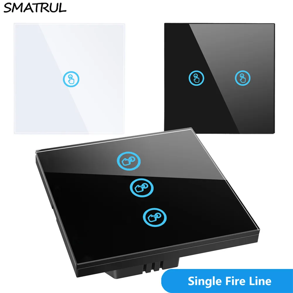 Сенсорный настенный выключатель SMATRUL светодиодная лампа с панелью из