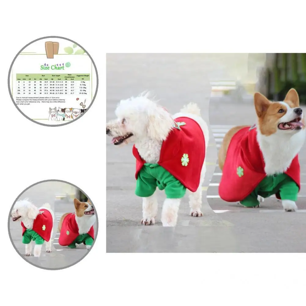 

Lovely Pet Apparel Button Closure Non-allergic Puppy Hooded Cloak Outfit Pet Cloak Pet Costume