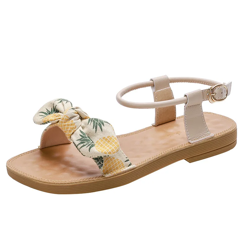 

Women's Gladiator Sandals Shoes Bohemia Ladies Flat Chunky Shoes Bohemia Fashion Beach Summer Women Sandals Big Size