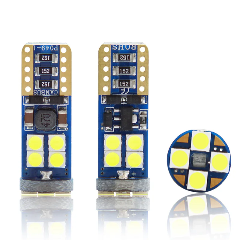 

Automobile LED side lamp t10w5w running lamp small lamp day running lamp 12smd3030 decoding constant current