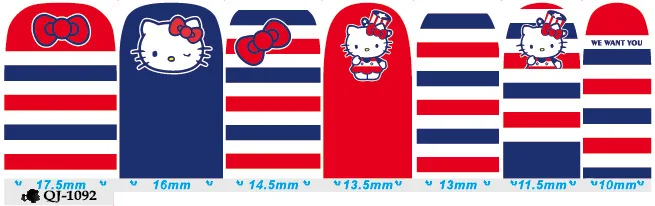 Beautome QJ Kitty DIY дизайнерский полный Чехол для дизайна ногтей Наклейка Дизайн Фольга