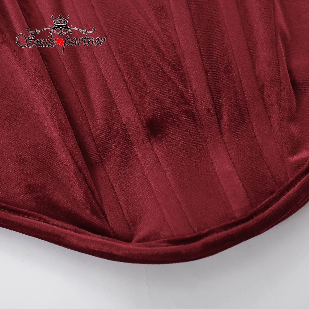 

Ladis Sexy Velvet Zipper Summer Tops Red Party Club New Basic Slim Crop Tops Basic Fashion Street Bodycon Tops Wears A210464