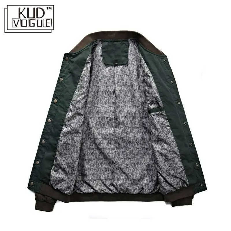 Куртка мужская осенне-зимняя с воротником-стойкой из хлопка | Мужская одежда