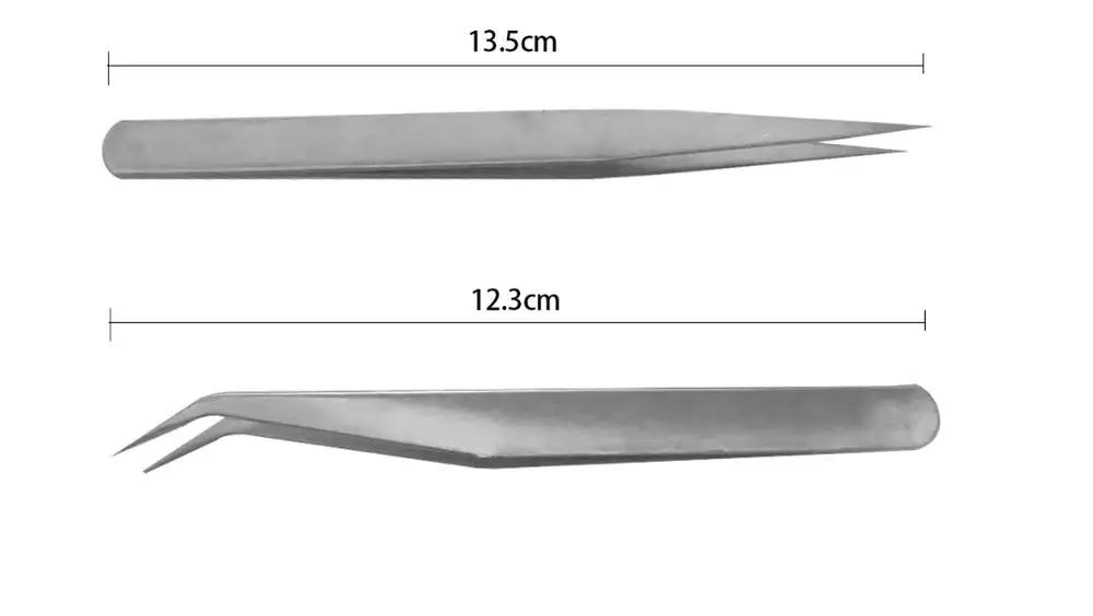 

Stainless Steel Tweezers Precision Tweezer DIY Repair Tools hand clip Straight/elbow