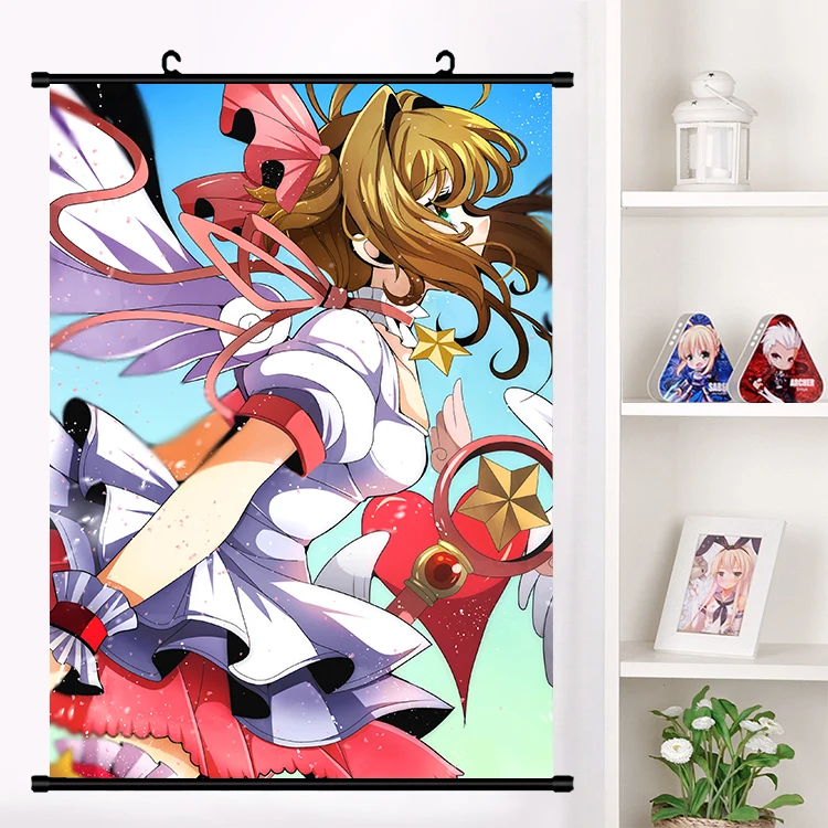Аниме Cardcaptor Sakura Sakur CERBERUS наклейки на стену панно настенные подвесные плакаты
