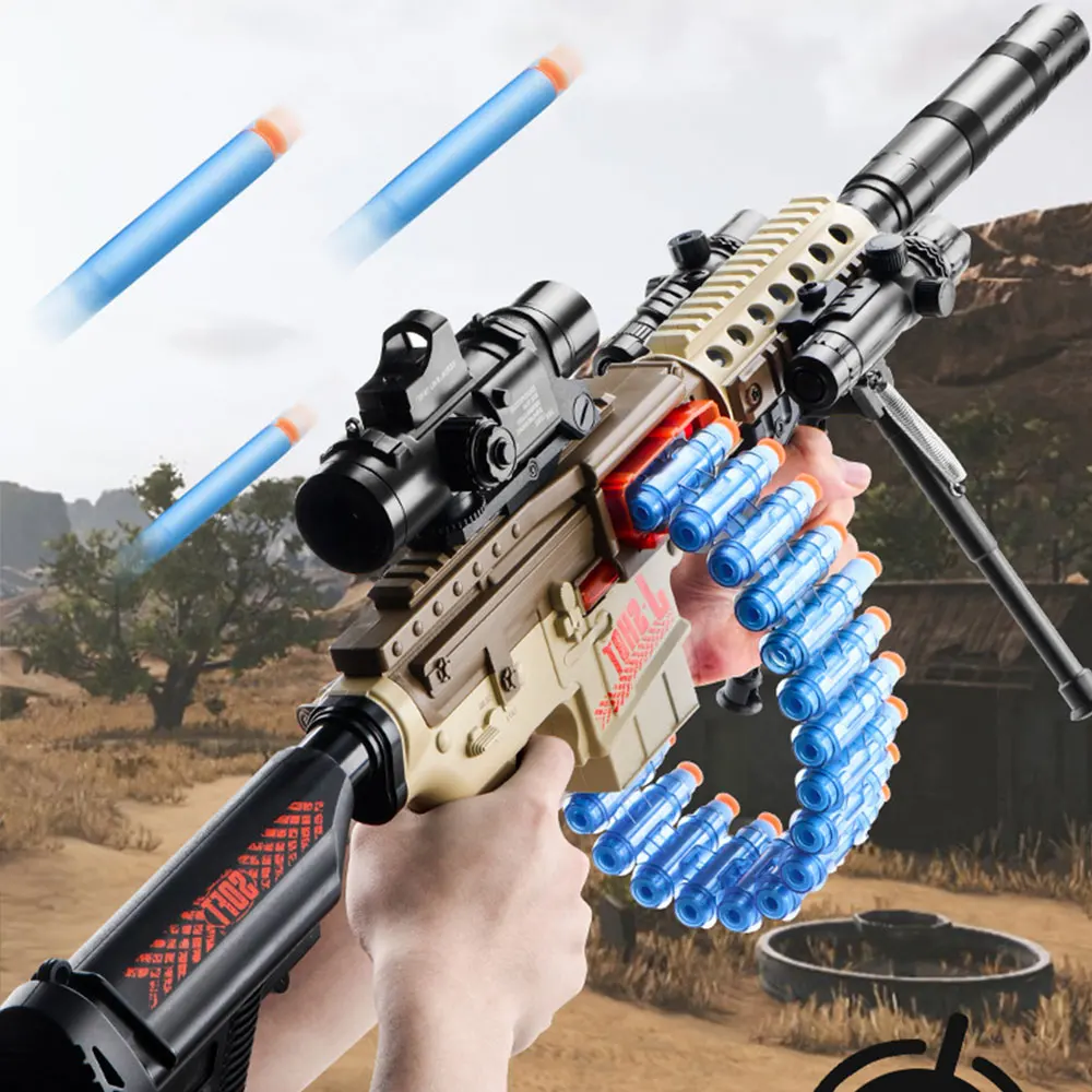 

Boys Darts Gun Electric Toy Gun Foam Soft Bullet Gun Paintball Sniper Rifle HK416 CS Game Snipe Air Gun Weapon Lazer Gun M416