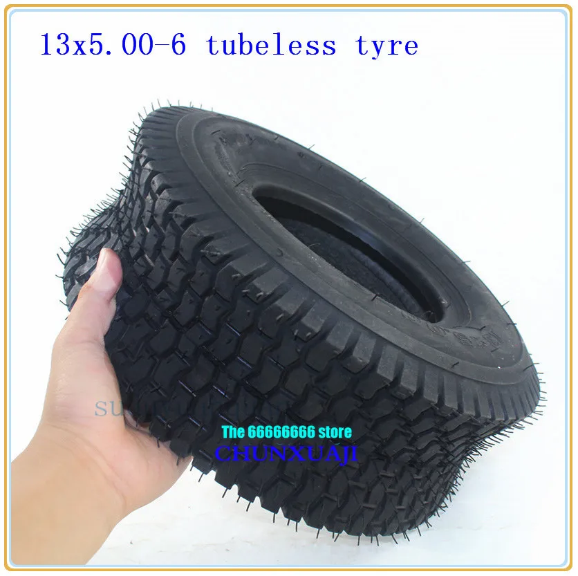 

13x5.00-6 Turf Trac Lawn Mower TUBELESS TIRES 13x5-6 ATV Go-kart Vacuum tyres