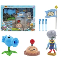 3pcslot plants vs zombies action figure toys pvz zombies snow pea potato mine ejection game toy gift for kids no box