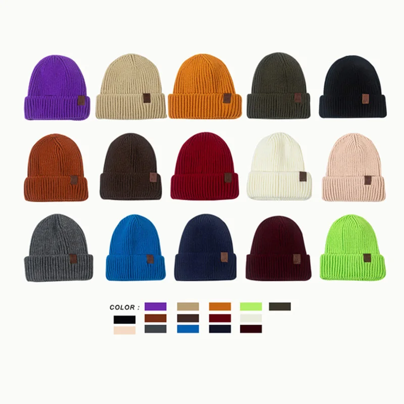 

Осенне-зимние однотонные детские вязаные шапки, детские шапки для девочек и мальчиков, шапки, теплые мягкие Повседневные шапки для детей