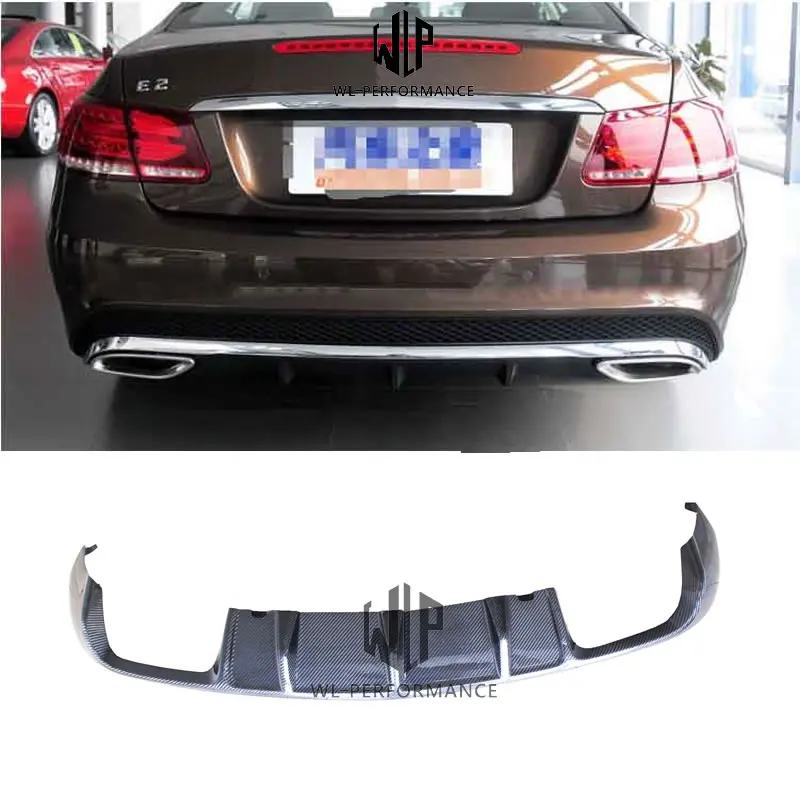 Задний диффузор W207 из углеродного волокна автомобильный Стайлинг для Mercedes Benz E
