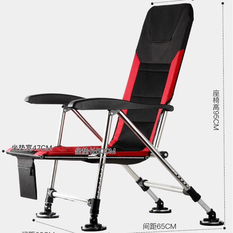 Европейское рыболовное кресло Многофункциональный стул из алюминиевого сплава