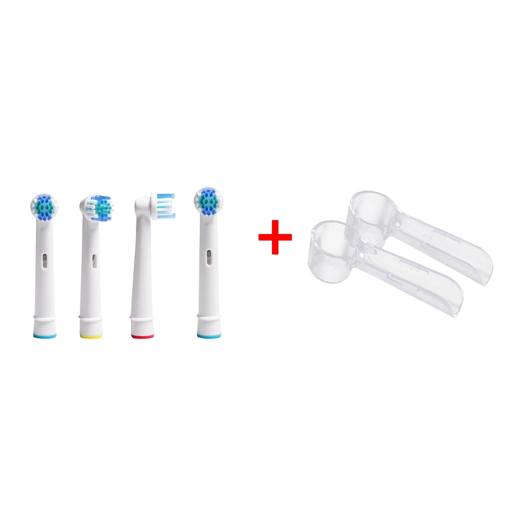 

4 сменные насадки для электрической зубной щетки Oral-B it Advance Power/Pro Health + 4 защитных крышки