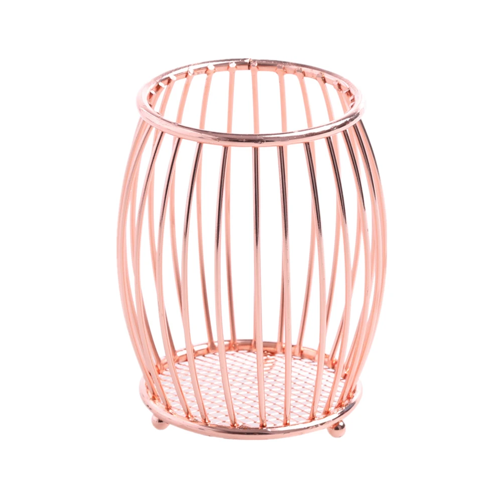 Металлический держатель для карандашей из розового золота подстаканник в форме