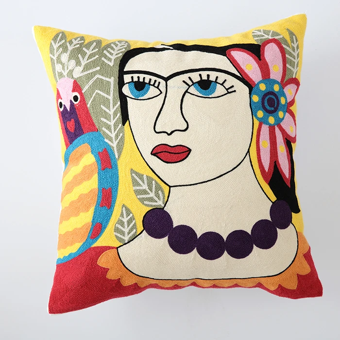 

Cushion Cover Picasso Peach Skin Decorative Throw Pillow Cases Abstract Creative Decoration for Home Sofa Car Covers