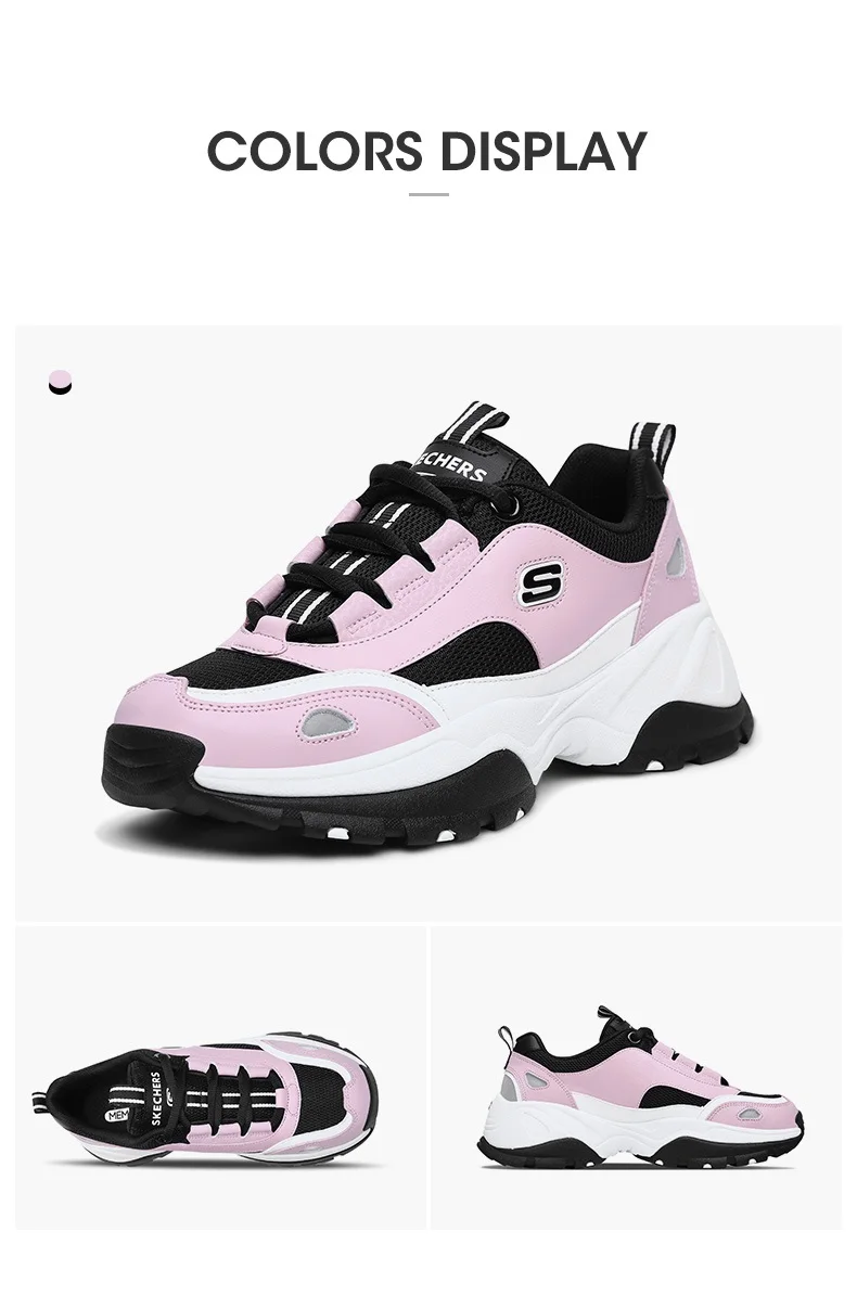 Обувь Skechers; женская повседневная обувь D'lites; кроссовки на платформе; обувь на танкетке; Женская оригинальная обувь; Zapatos De Mujer; 88888327-PKBK