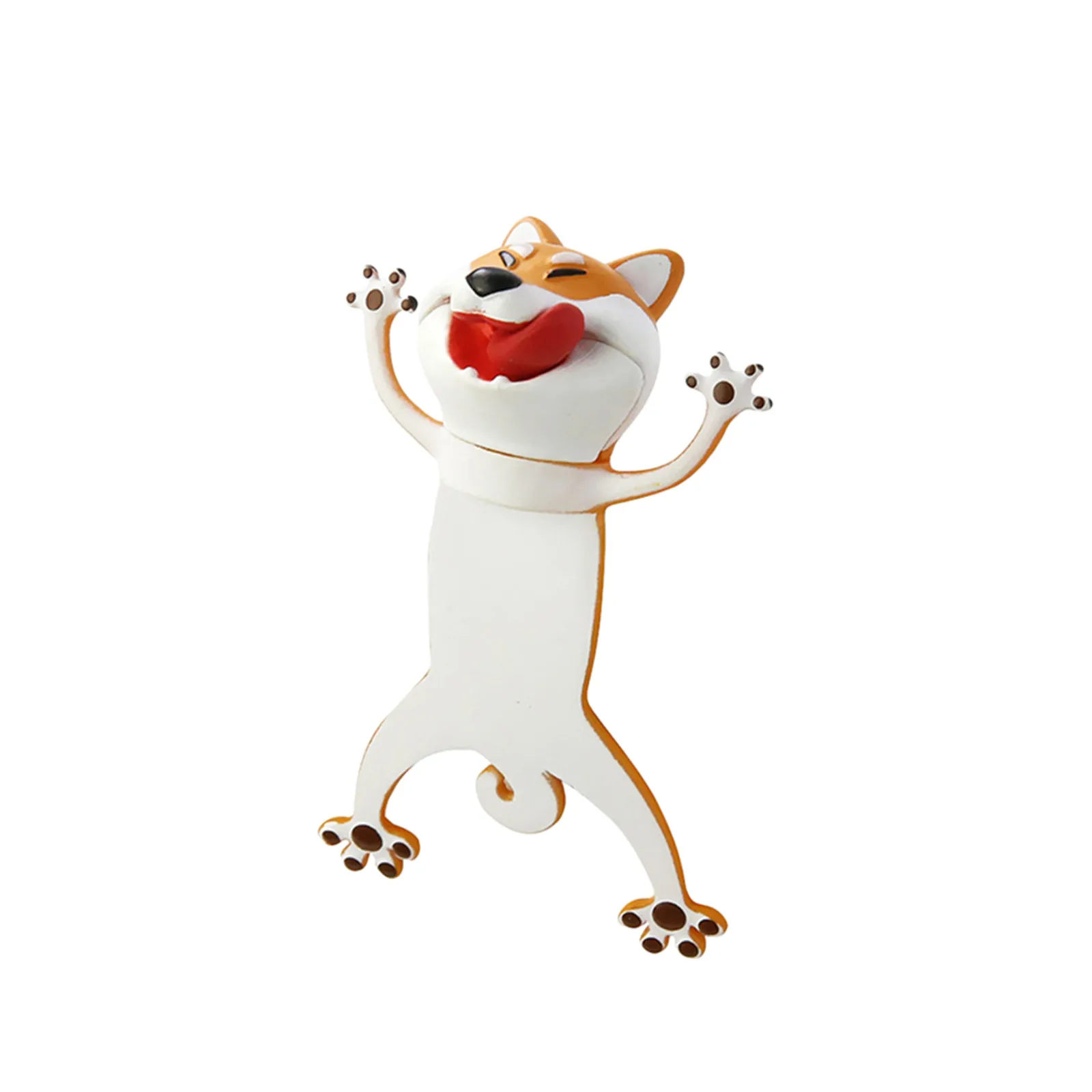 

Kawaii 3D Animal Squashed Cat Rabbit mouse Bookmarks Creative Wolf Book Marks For Kids Girl Gift Office School Kawaii Stationery