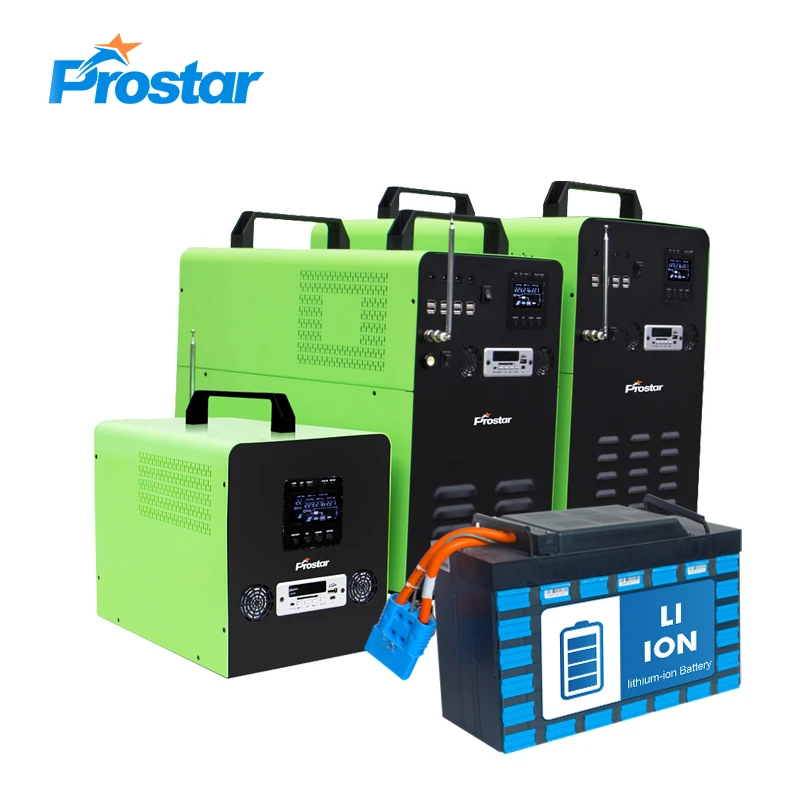 

2000W Off Grid Solar Powered Portable Generator with MPPT Solar Charger and Lithium Battery