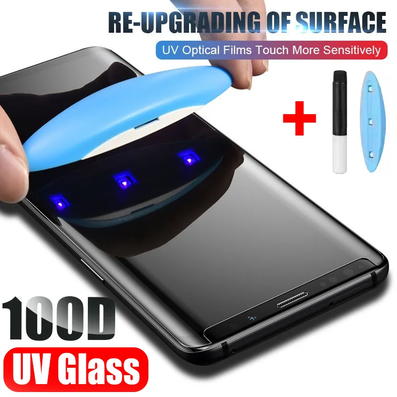 tempered uv glass for oneplus 8 pro 7pro screen protector for oneplus 7 pro 8 curved full glue liquid screen protector oneplus8 free global shipping