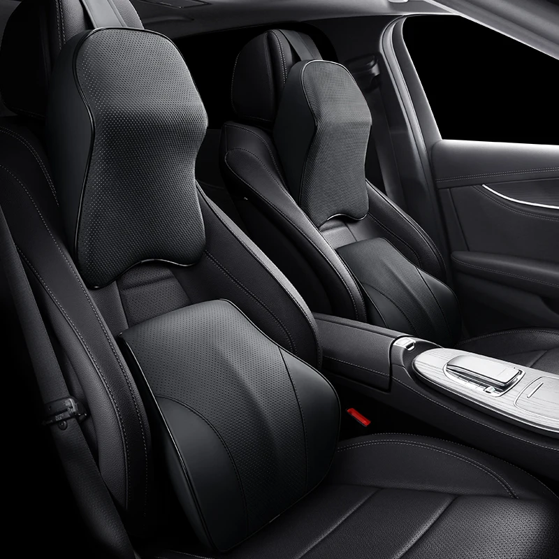 Кожаная Автомобильная подушка для шеи Napa из пены с эффектом памяти подголовник