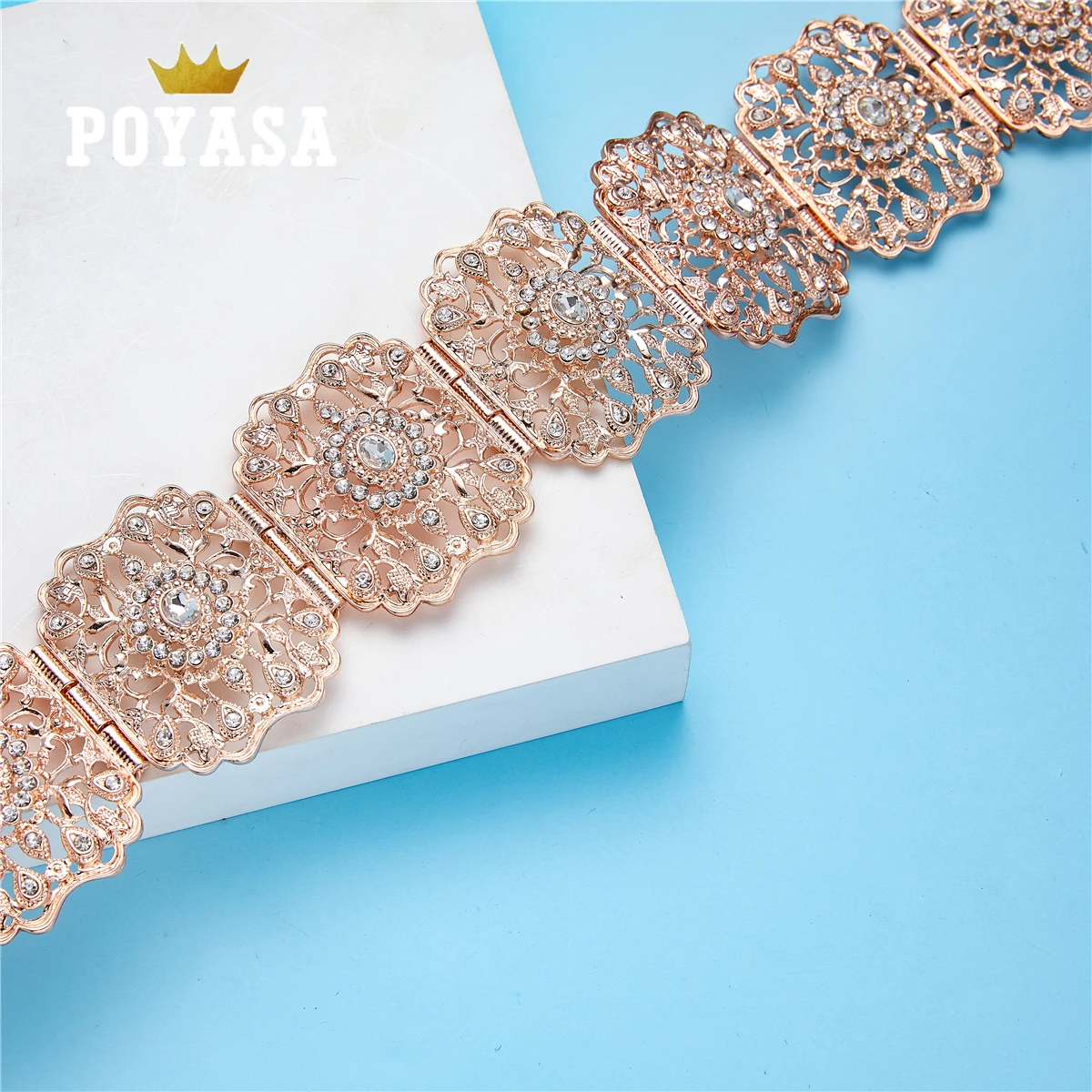 

2020 AUG free shippping Moroccan Chic Caftan wedding gold and silver Metal belt for women