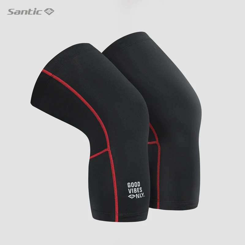 

Santic Cycling Knee Pads Winter Warm Mountain Road Bike Leg Protection Outdoor Sports Protective Gear Running Fitness Legwarmers