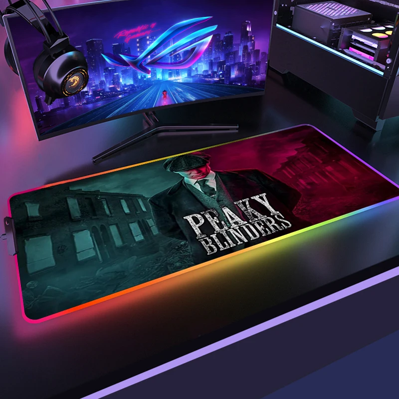 

Mouse pad Keyboard Desk Mat Anime RGB Movie Peaky Blinders Mouse Mat Gaming Mousepad XL high Speed mouse pads anime mousepads