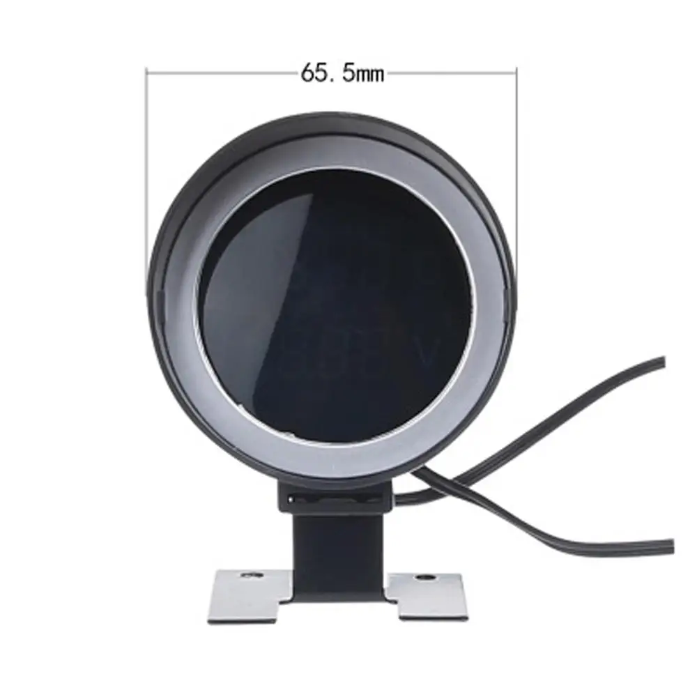 Автомобильный датчик температуры воды 12 В/24 В Круглый ЖК цифровой вольтметр