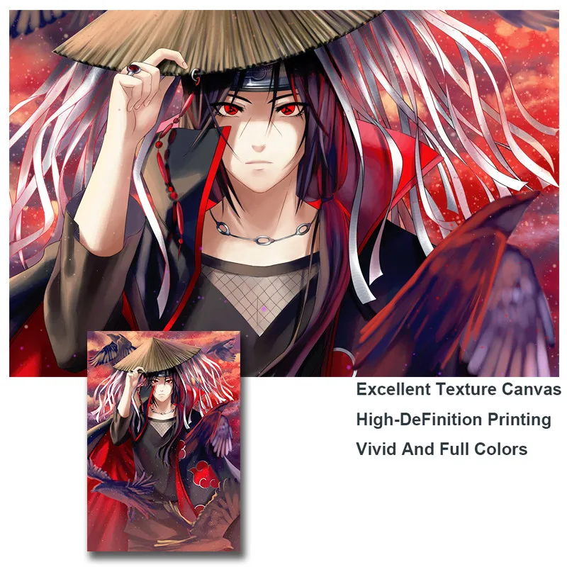 

Japanese Anime Naruto Kakashi Canvas Painting Posters and Prints Wall Art for Living Room Kids Room Cuadros Home Decor Unframed