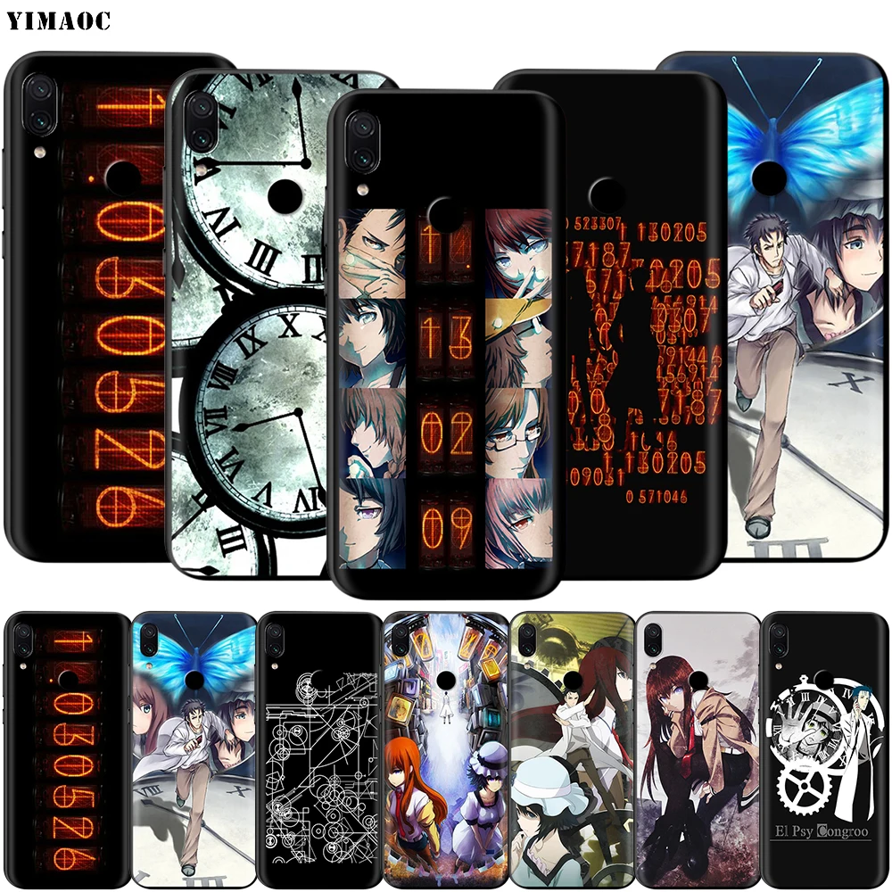 Мягкий ТПУ чехол YIMAOC Steins Gate для Xiaomi Redmi mi Note MAX 3 6 6A 7 mi6 mi8 9 se a1 a2 Pro Lite go pocophone f1 |