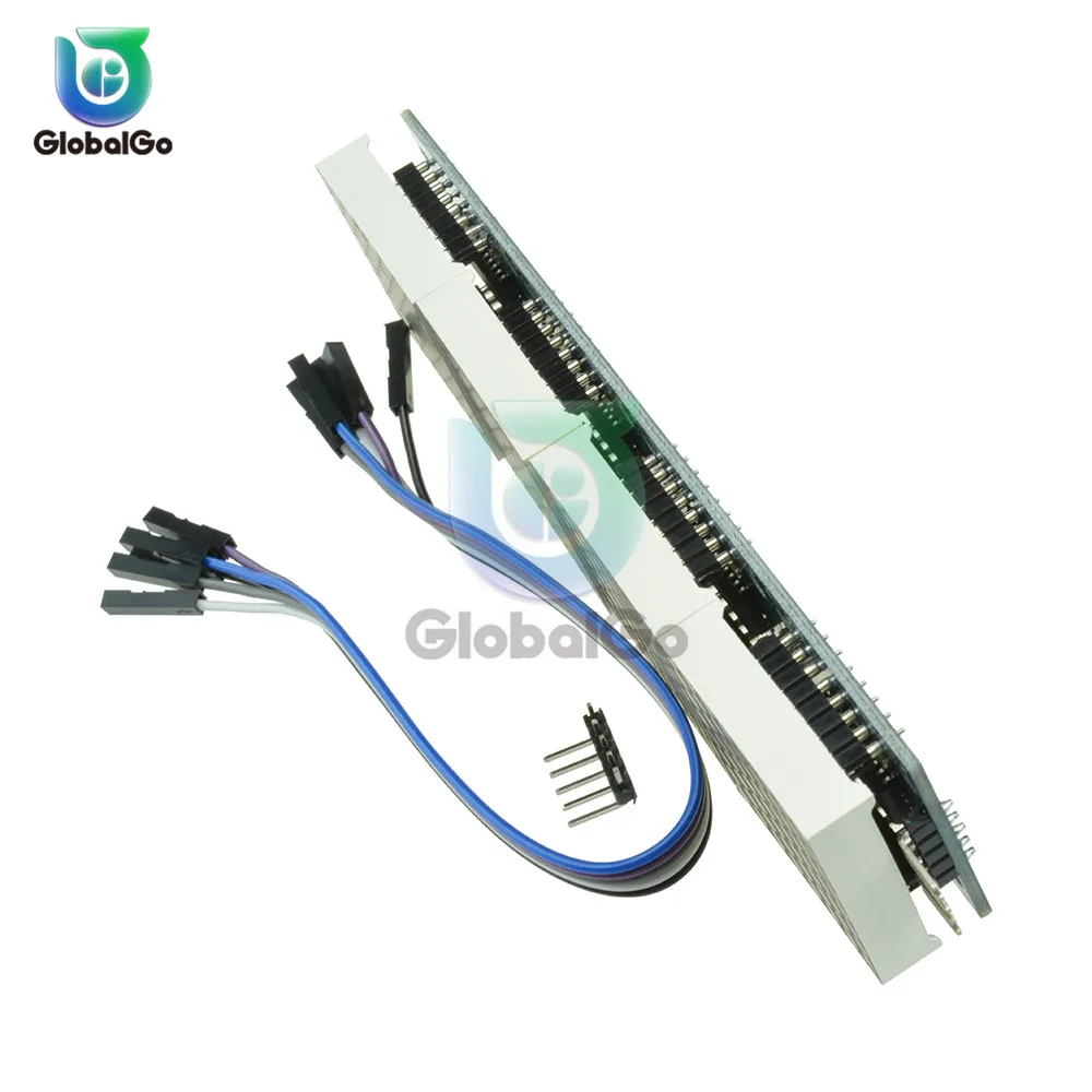 

MAX7219 Dot Matrix Module Microcontroller 4 In One Display with 5P Line