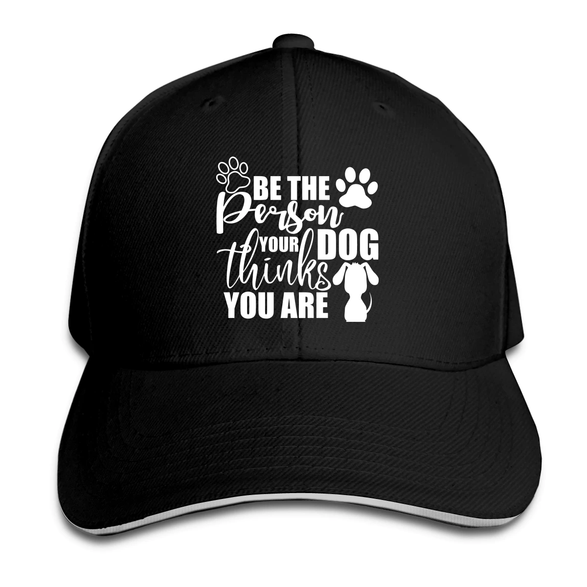 

Be The Person Your Dog Thinks You Are Hat Baseball Cap for Men Women Fashion Adjustable Sun Hat