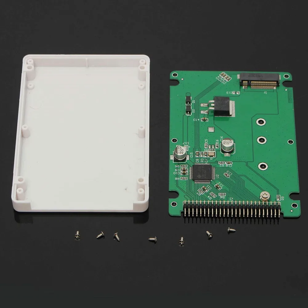 M.2 NGFF SATA B Ключ SSD до 2 5 &quotIDE 44pin адаптер конвертер с Чехол|Компьютерные кабели и