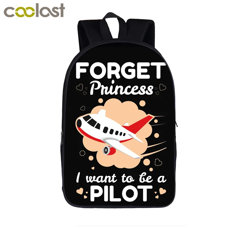 Рюкзак с принтом пилотов самолета для женщин и мужчин дорожные сумки ноутбука