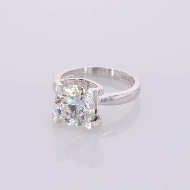 Женское кольцо с муассанитом 3 карата муассанитом|Кольца| |