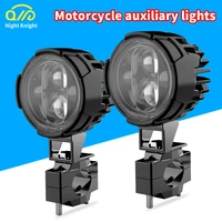 120w moto auxiliary headlight bulbs lens spotlight led motorcycle 6500k motorbike front fog lights led driving lamp 12v 24v