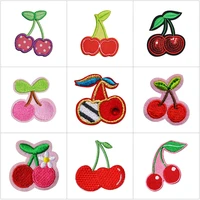 cartoon fruit patches iron on patch embroidered applique patch clothes stickers diy apparel accessories printed stripe decal