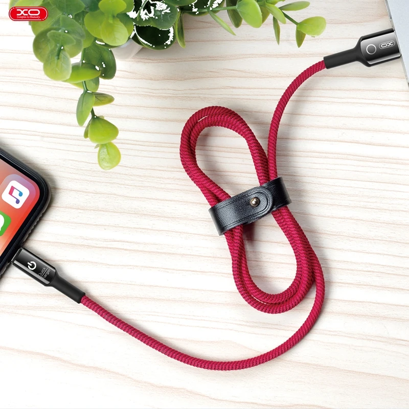 USB-кабель XO для iPhone 11 Pro Max XS 6s 7 8 3A быстрое зарядное устройство с подсветкой