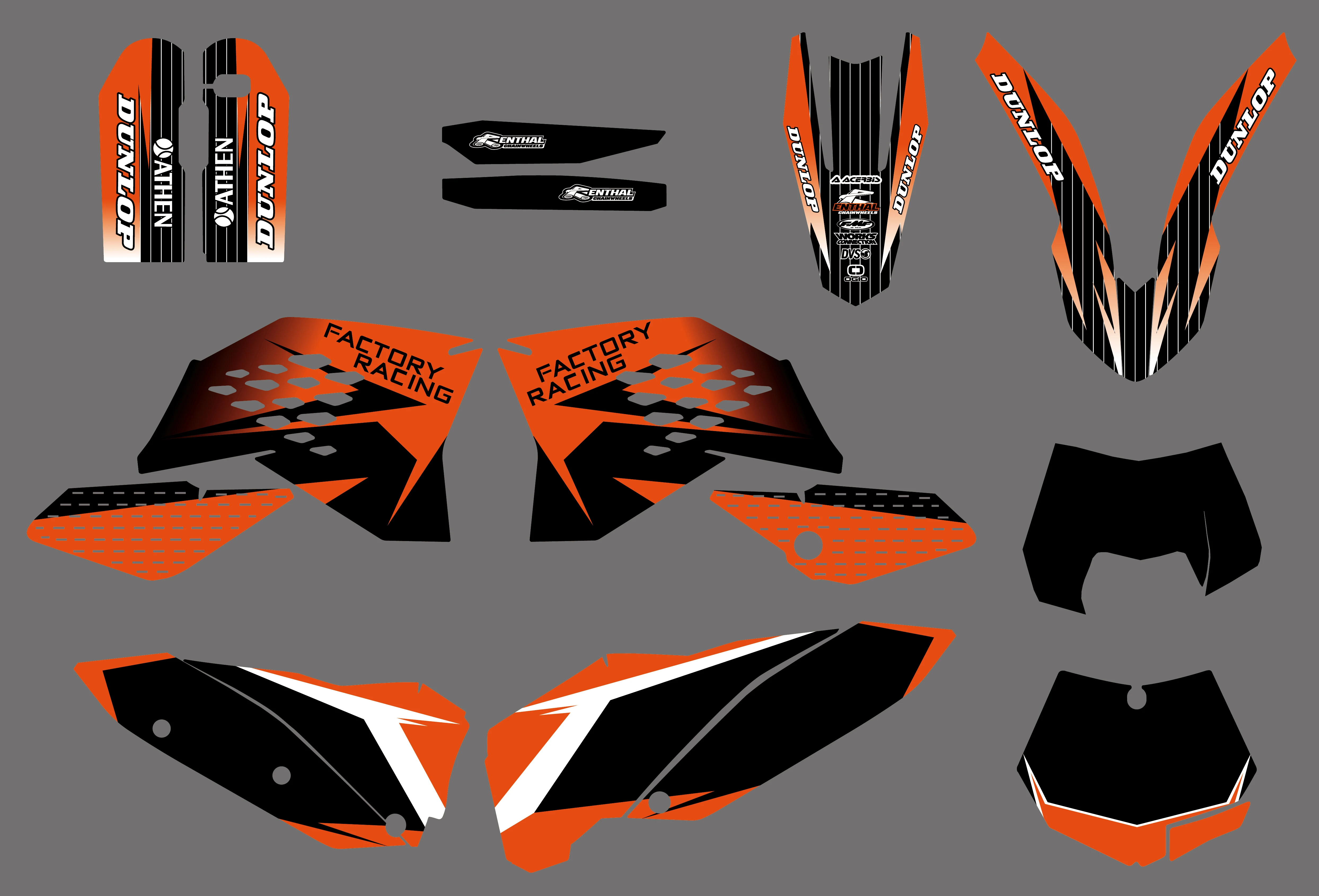 Графический с соответствующими наклейки фон наклейка для KTM SXF XC 125 524 150 200 250 300 350 400